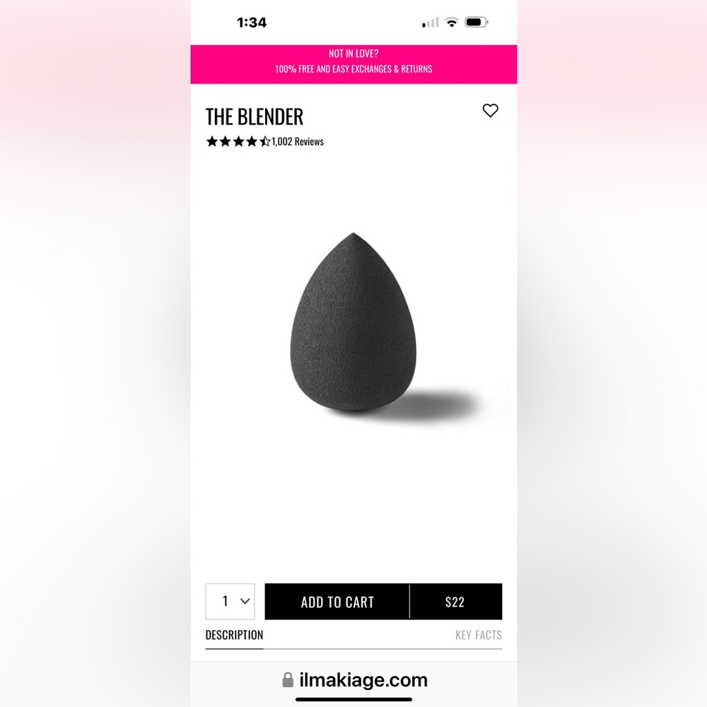 BNIB!!!! IL MAKIAGE. The Blender. Flawless Base Makeup Sponge. NEVER USED.